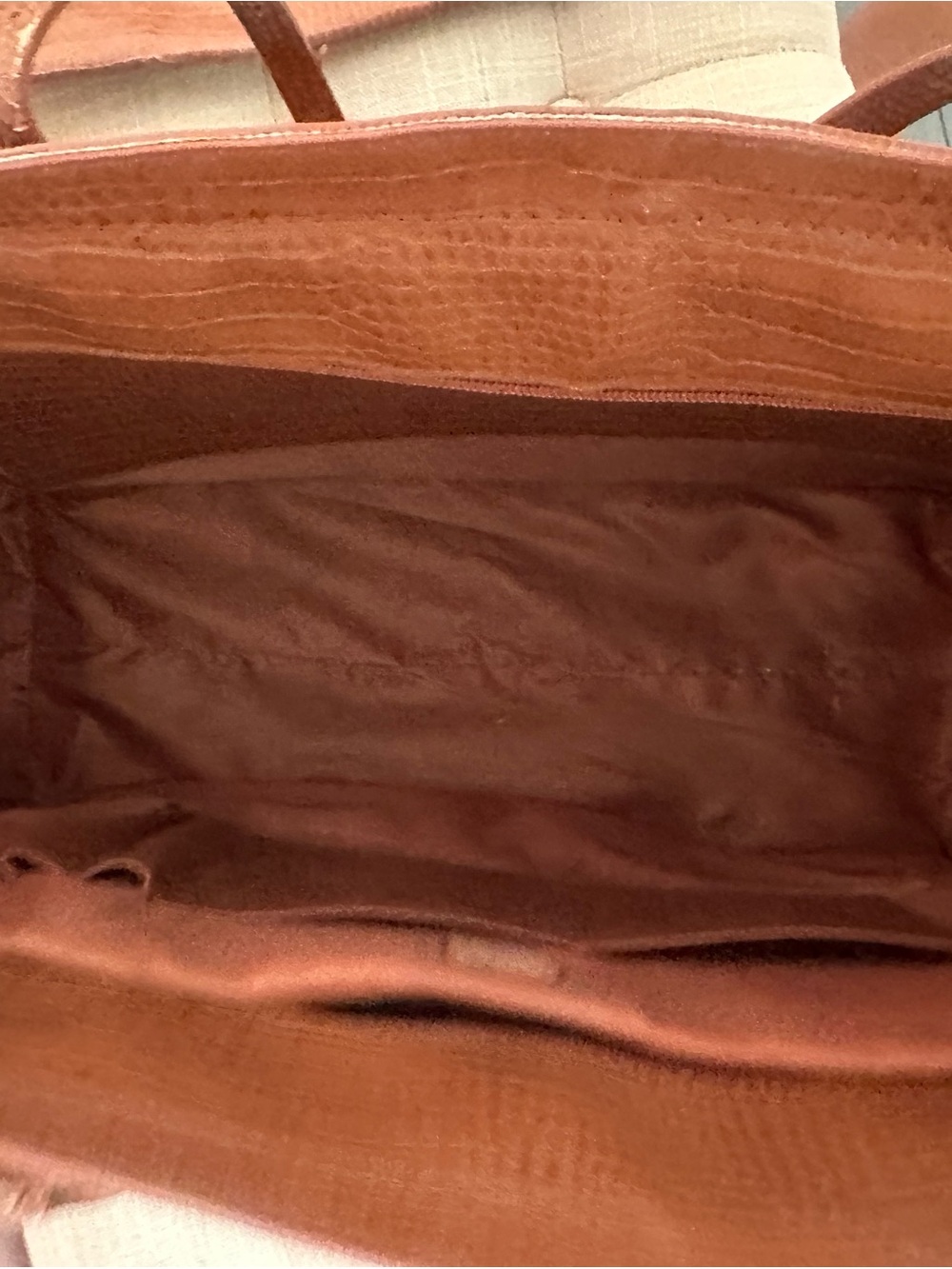 BEIS Maple Croc-Embossed Large Tote - Picture 6 of 6